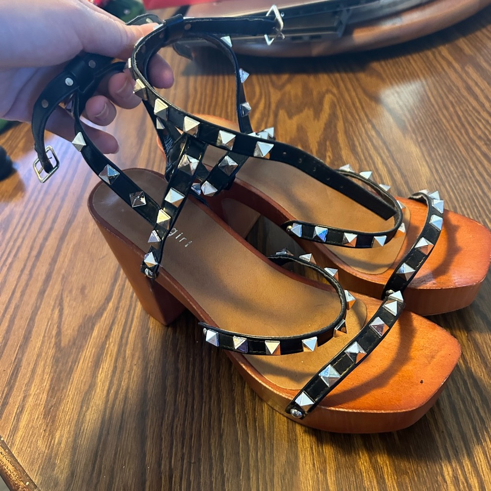 Steve Madden Madden girl studded wedges